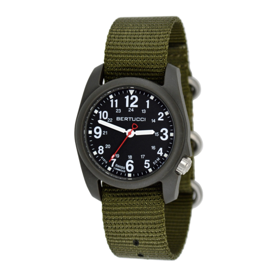 Bertucci Performance Field Watch Owner's Manual