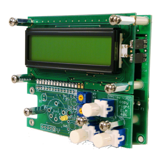 ELM Video MA1-HH Operation Manual
