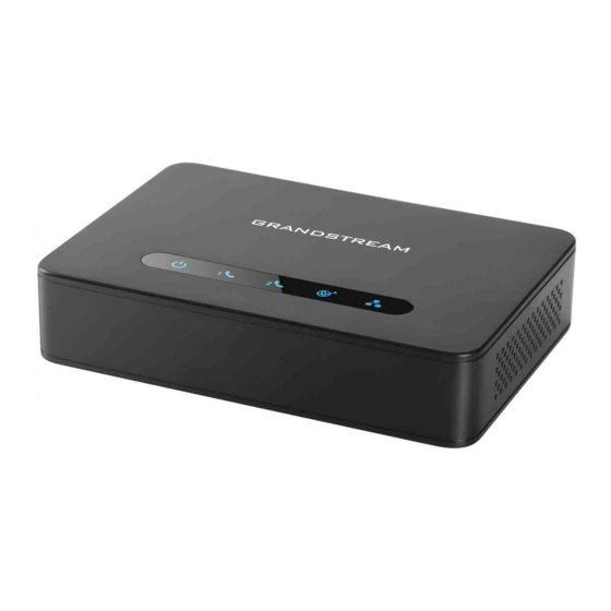 Grandstream Networks HT812 Quick Start Manual