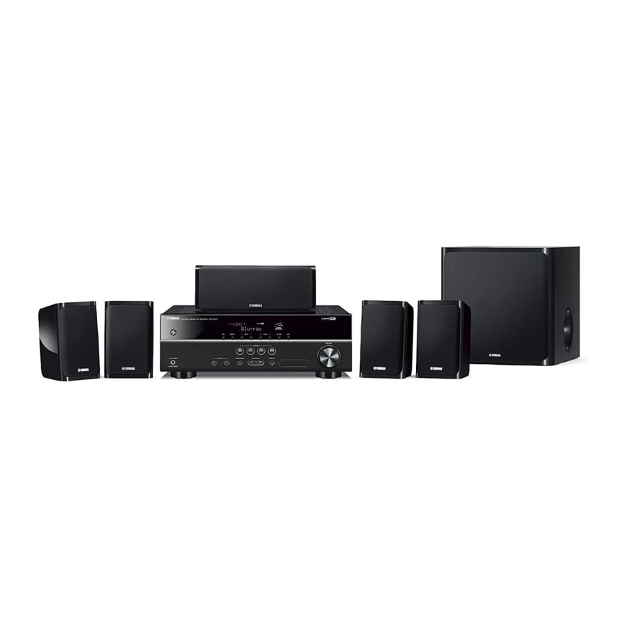Yamaha YHT-1840 - Home Theater Package Connection Guide