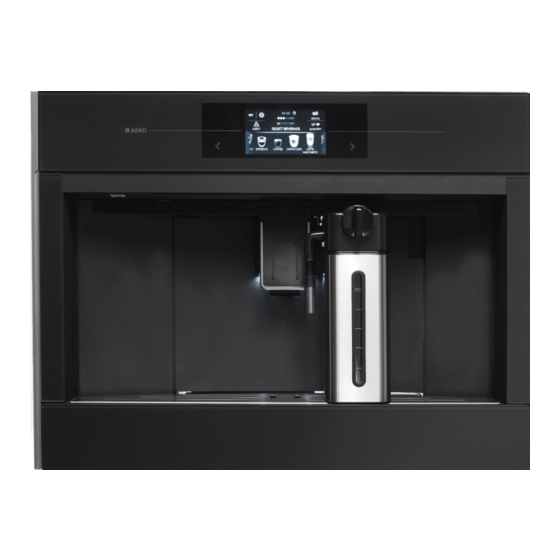 Asko CM8478G Instructions For Use Manual