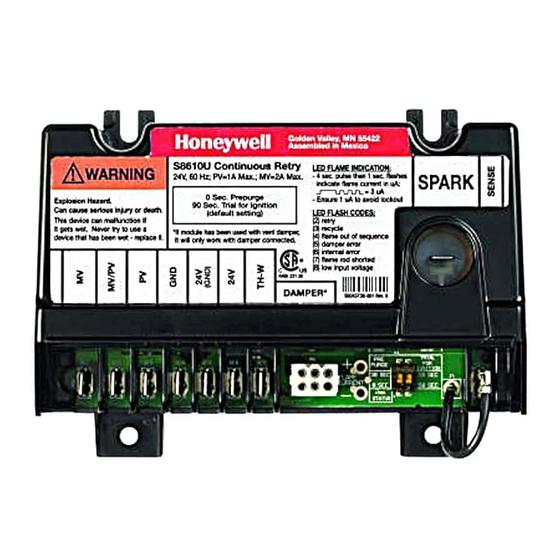 resideo S8600B Installation Instructions Manual