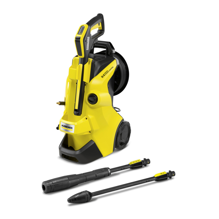 Kärcher K4 Premium Power Control, K4 Power Control - Pressure Washer Manual