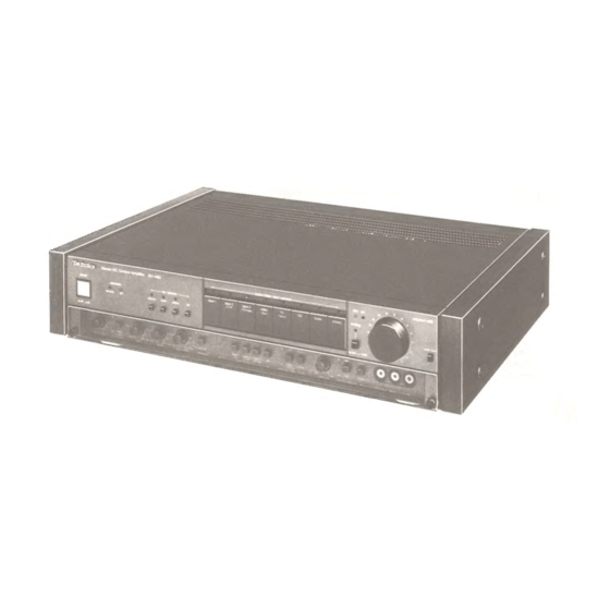 Technics SU-A80 Service Manual