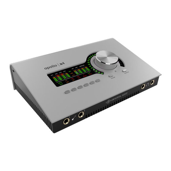 Universal Audio Apollo X4 Hardware Manual