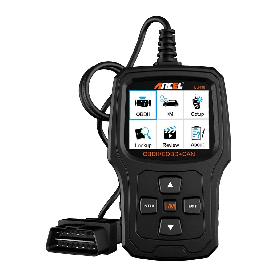 ANCEL EU410 - Engine Code Reader Manual