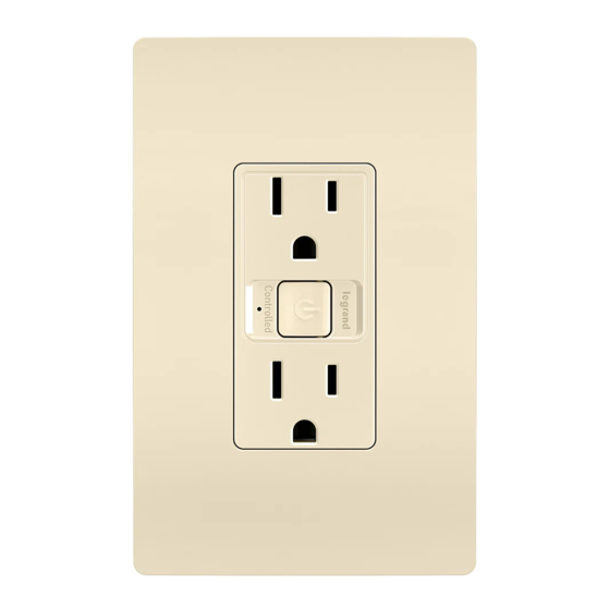 LEGRAND Radiant WWRR15LACCV2 Wi-Fi Outlet Manuals