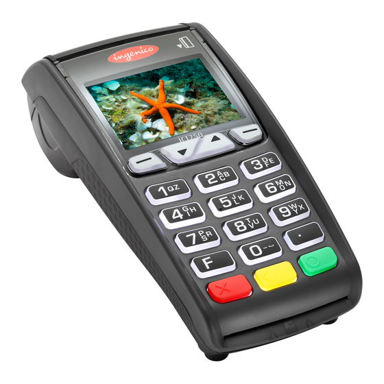 Ingenico iCT250 Quick Reference Manual