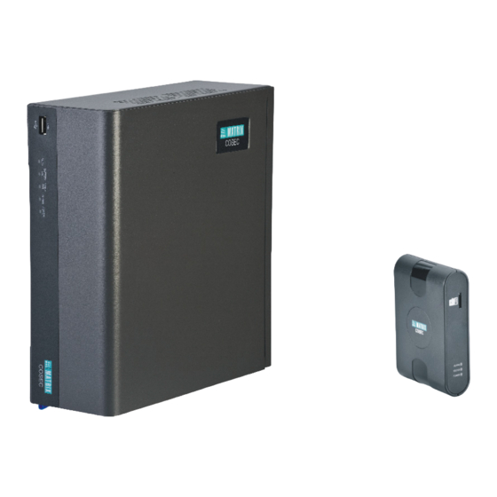 Matrix COSEC Panel Quick Start Manual