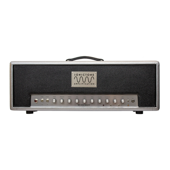 SONICTONE AMPLIFICATION Mercenary Modern Series Owner's Manual