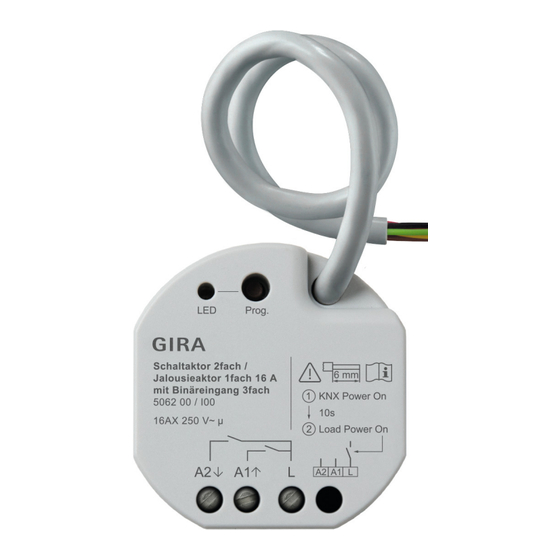 Gira One 5062 00 Operating Instructions Manual