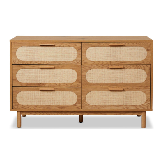 Mocka Canyon Six Drawer Assembly Instructions Manual