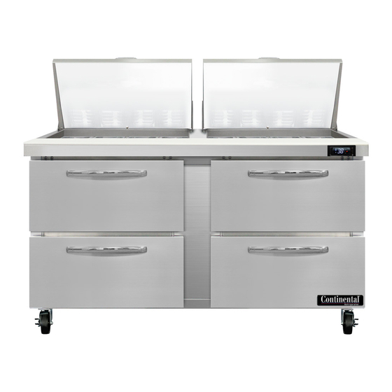 Continental Refrigerator SW60-24M Specification Sheet