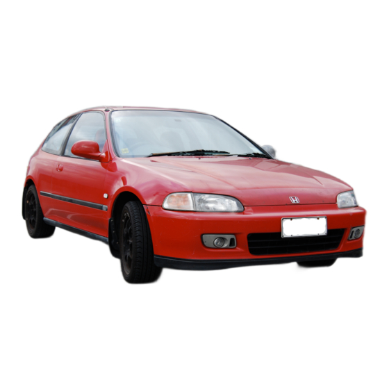 Honda 1994 Civic Hatchback Online Reference Owner's Manual