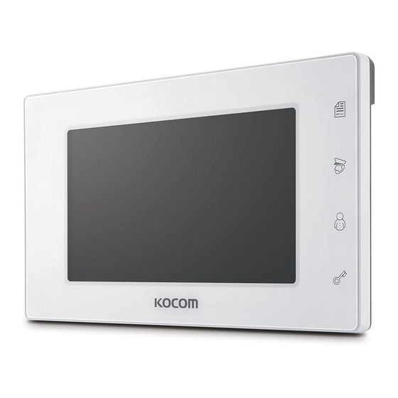 KOCOM KCV-544 Operating & Installation Manual