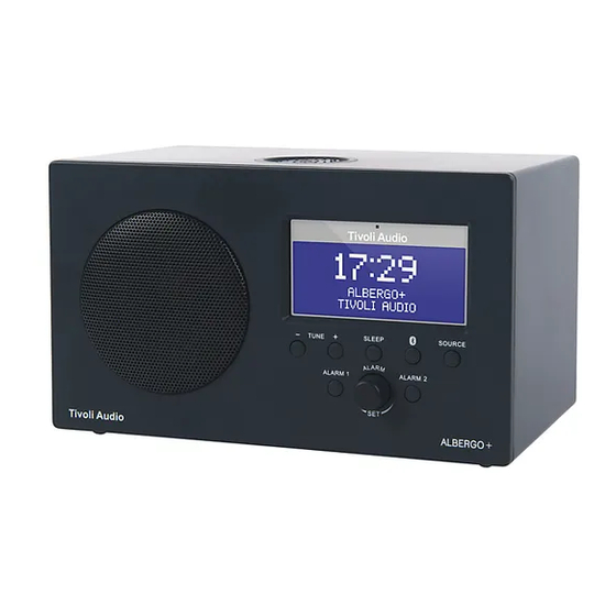Tivoli Audio Albergo + Owner's Manual