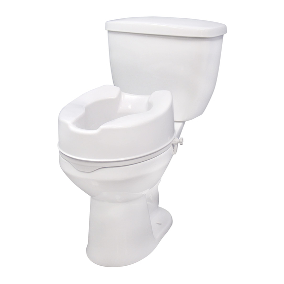 Drive Raised toilet seat Installation Instructions Manual
