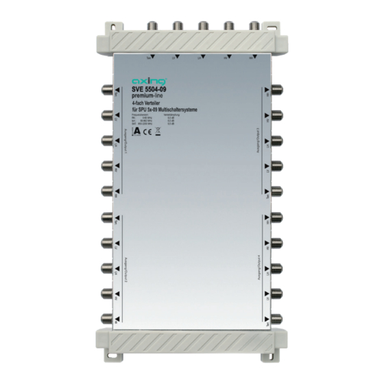 axing premium-line SVE 5502-09 Operation Instructions
