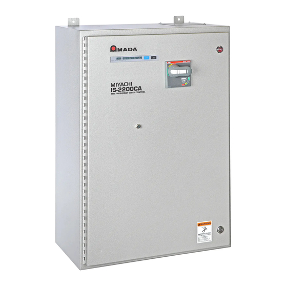 User Manuals: Amada S-2200CA Inverter Weld Control