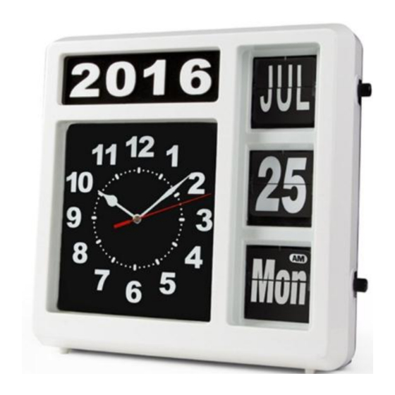 User Manuals: Velleman WCF1GB Wall Flip Clock