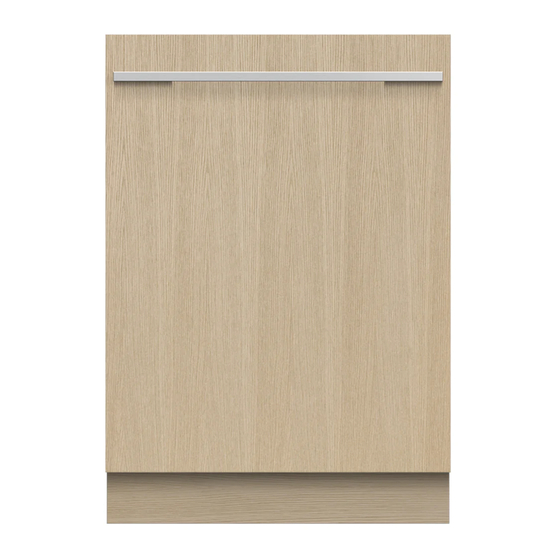 Fisher & Paykel DW60U2I User Manual