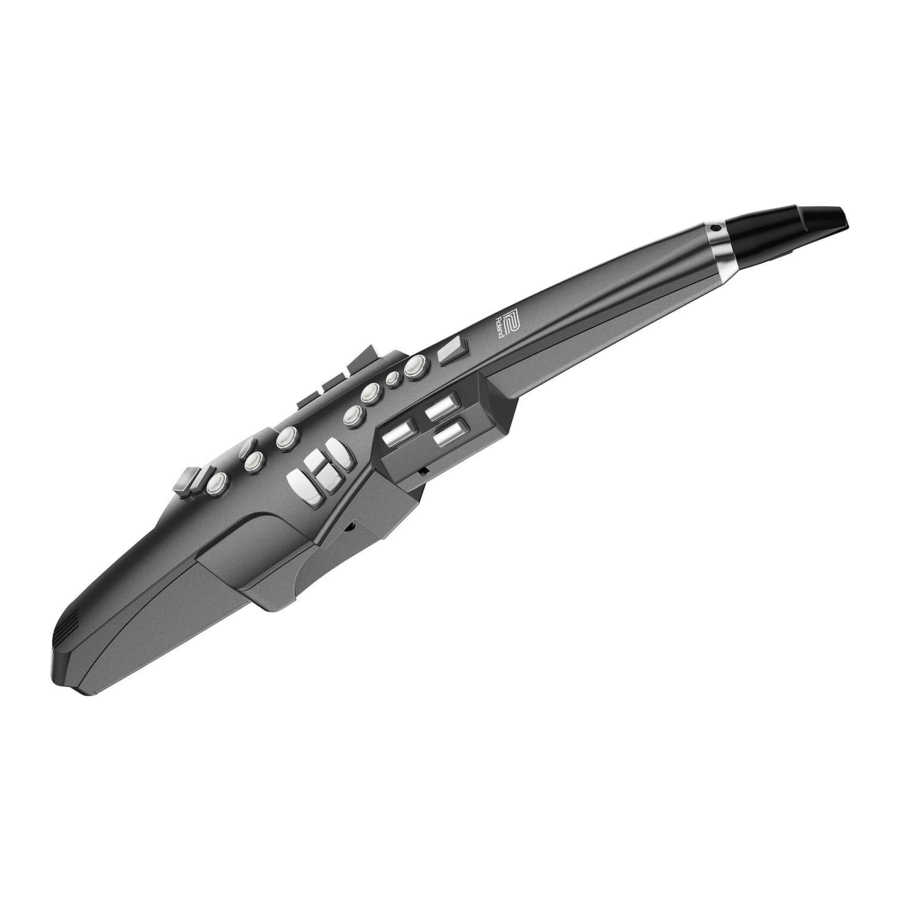 Roland Aerophone AE-10 - Digital Wind Instrument Manual