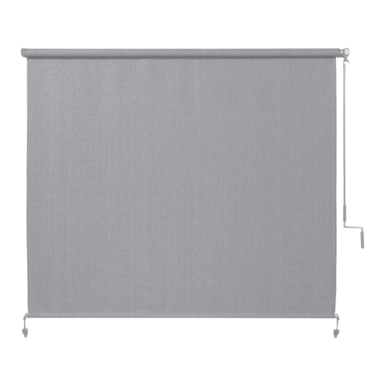 Coolaroo Wand Operated Outdoor Roller Shade Installation Instructions Manual