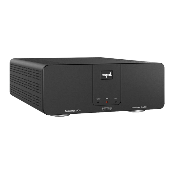 SPL Performer s900 Manual
