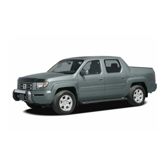 HONDA RIDGELINE 2006 ONLINE REFERENCE OWNER'S MANUAL Pdf Download
