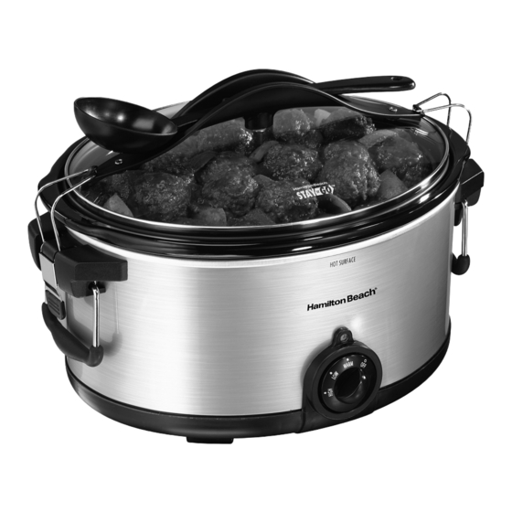 HAMILTON BEACH STAY OR GO USER MANUAL Pdf Download ManualsLib