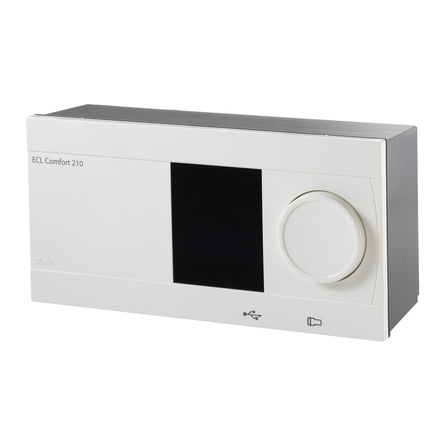 DANFOSS ECL COMFORT 210 INSTALLATION MANUAL Pdf Download | ManualsLib