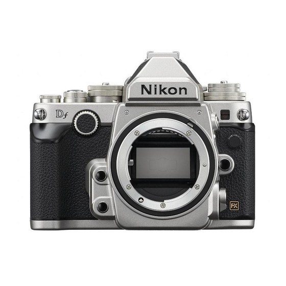 NIKON DF USER MANUAL Pdf Download | ManualsLib