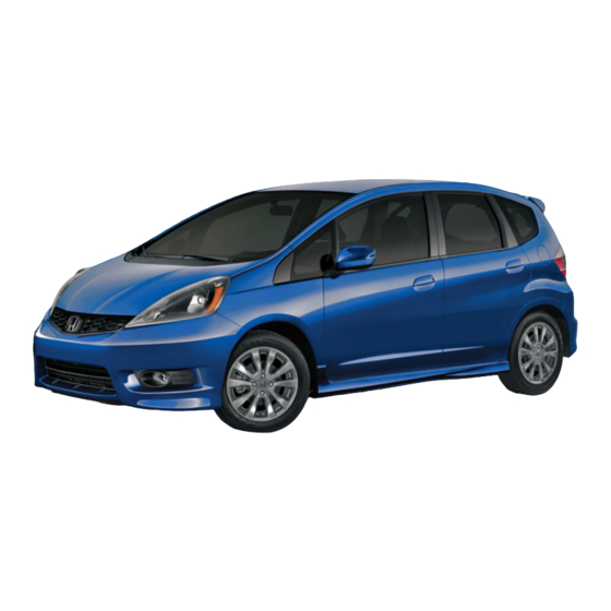 Honda FIT 2013 Reference Manual