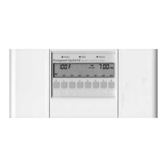 COMPOOL CP3800 INSTALLATION & OPERATING INSTRUCTIONS MANUAL Pdf