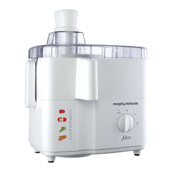 MORPHY RICHARDS MAX INSTRUCTIONS Pdf Download ManualsLib
