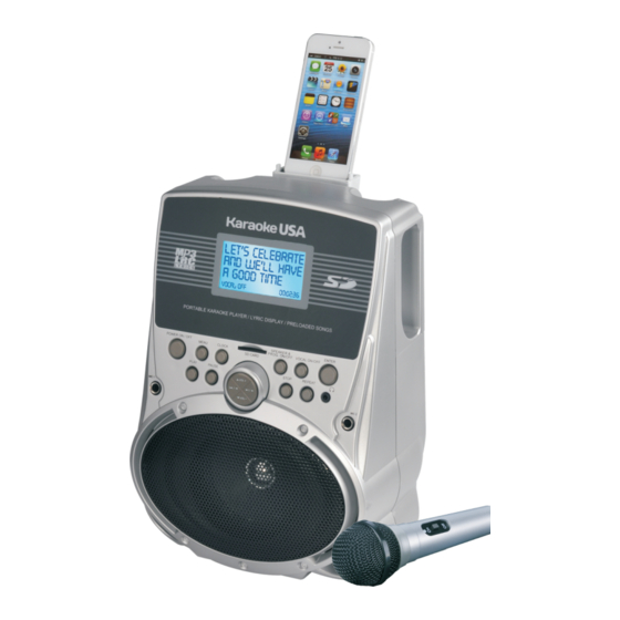 Karaoke USA GF920 Multimedia Karaoke Machine with Bluetooth