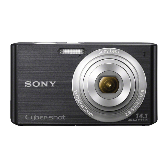 Sony DSC-W610 Instruction Manual