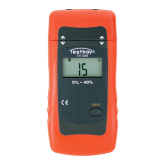 Testboy TV 340 Operating Instructions Manual