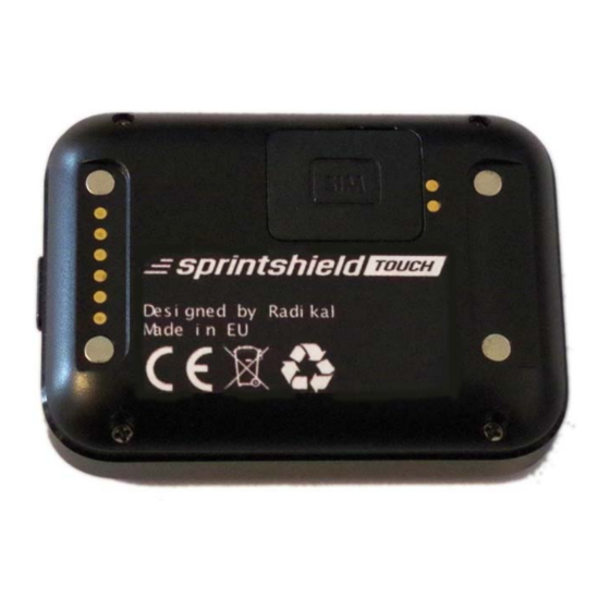 Radikal Sprintshield Touch GPS Device Manuals