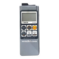 SATO KEIRYOKI SK-1260 Instruction Manual