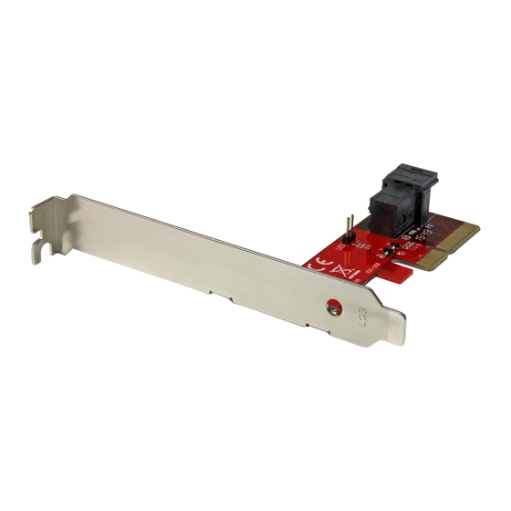 StarTech.com PEX4SFF8643 Quick Start Manual