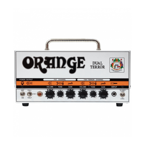 ORANGE Dual Terror DT30H Owner's Manual