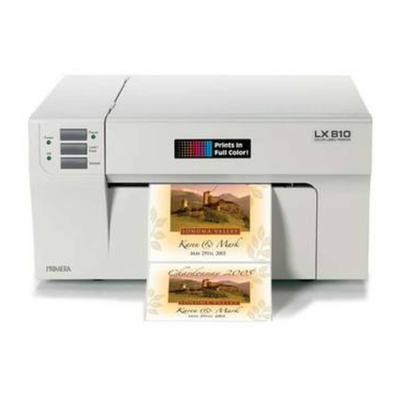 Primera LX810 Quick Start