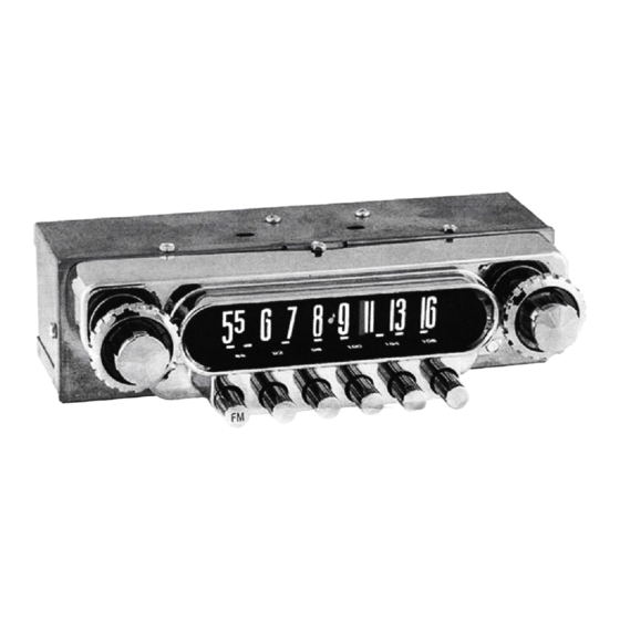 Antique Automobile Radio 093401BT Installation & Operating Instructions
