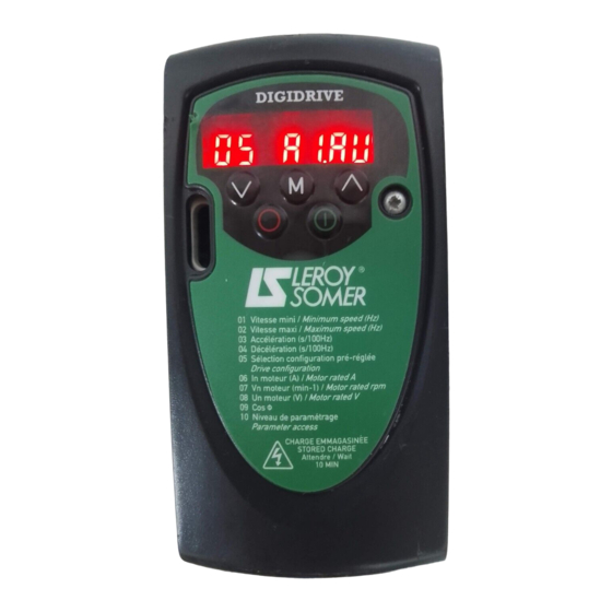 Leroy-Somer DIGIDRIVE SK Getting Started Manual