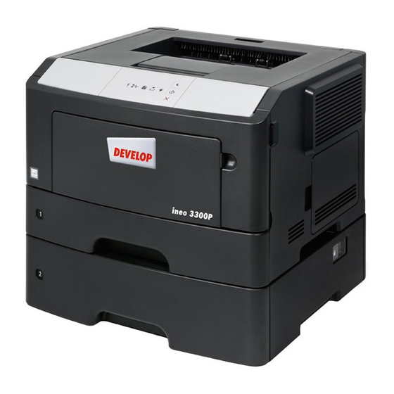 Develop ineo 3300P Quick Reference