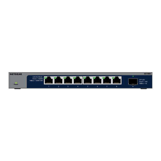 NETGEAR GS108X Installation Manual