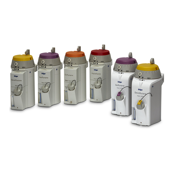 Dräger Drager-Vapor 2000 Instructions For Use Manual