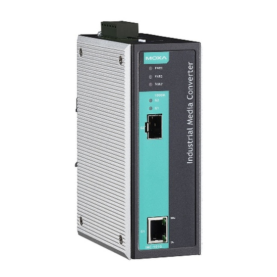Moxa Technologies IMC-101G Series Quick Installation Manual