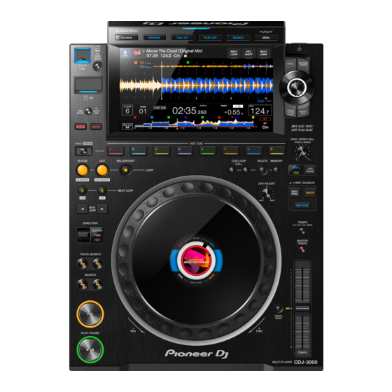 PIONEER DJ CDJ-3000 Instruction Manual